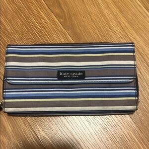 Kate Spade Multicolor Striped Clutch